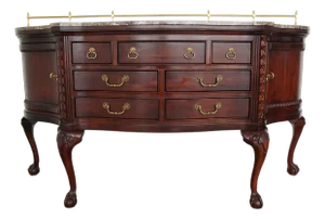Vintage Century Furniture Marble-Top Sideboard