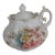 Early 20th-Century Japanese Floral Porcelain Petite Covered Sugar Bowl For Sale