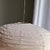 Large Japanese Style Oval Flattened Pink Rattan and Natural Linen Pendant Light, 1980s For Sale - Image 18 of 18