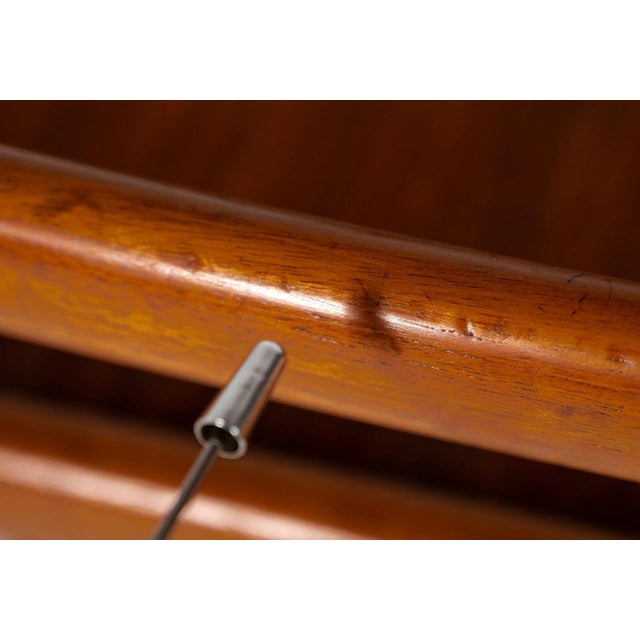 Wood Danish Modern Teak Bar Cart Trolley by Johannes Andersen for Silkeborg, circa 1960 For Sale - Image 7 of 11