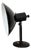 Vintage Industrial Black Enamel Table Lamp from EB, 1950s For Sale