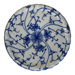Antique T Lion Mark Germany Blue & White Porcelain Hot Plate Holder