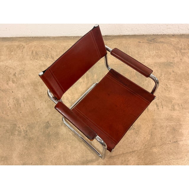 MG5 Cantilever Chair in Leather by Mart Stam for Matteo Grassi, 1970s For Sale - Image 13 of 15