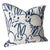 Hunt Slonem "Bunny Hutch" in Navy & White 24" Pillow - Single For Sale