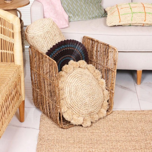 Babil Rattan Organization Box For Sale - Image 4 of 9