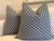 Contemporary Schumacher “Betwixt” Indigo Pillows - a Pair For Sale - Image 3 of 3