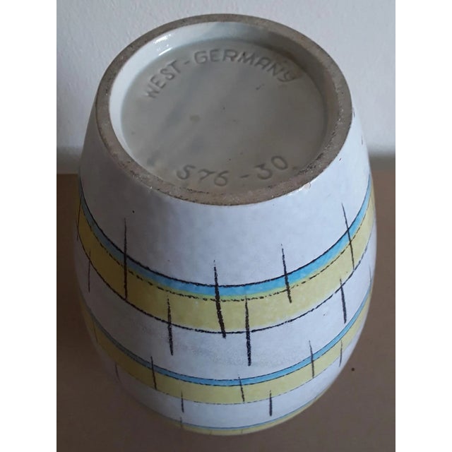 Vintage Glazed Ceramic Vase, Germany, 1960s, in Good conditions. Designed 1960 to 1969