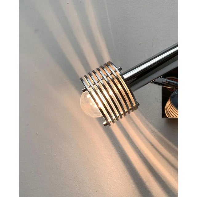 Mid-Century Space Age Chrome Wall Lamp, 1960s For Sale - Image 12 of 18