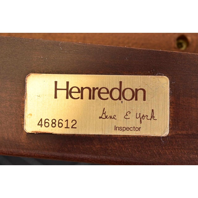 Henredon Mid-Century Hollywood Regency Chinoiserie Carved Mahogany Coffee Table, Newly Refinished For Sale - Image 12 of 13