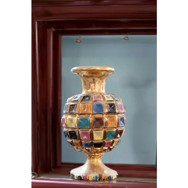 Colored Ceramic Vase, 1960s For Sale - Image 12 of 13
