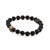 Bronze Black Onyx Stone Holy Spirit Anchor Bracelet For Sale - Image 8 of 9
