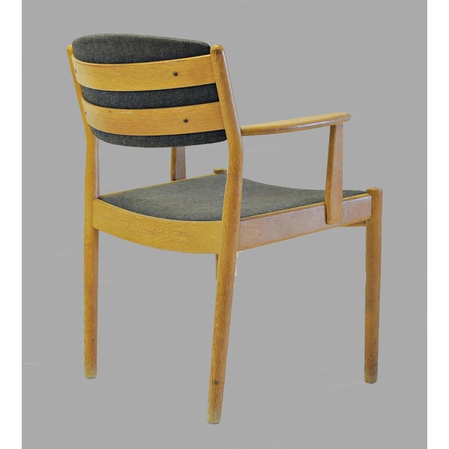 1960s Set of Danish Refinished Armchairs in Oak by Poul M. Volther for FDB, Customizable Reupholstery, 1960s For Sale - Image 5 of 6