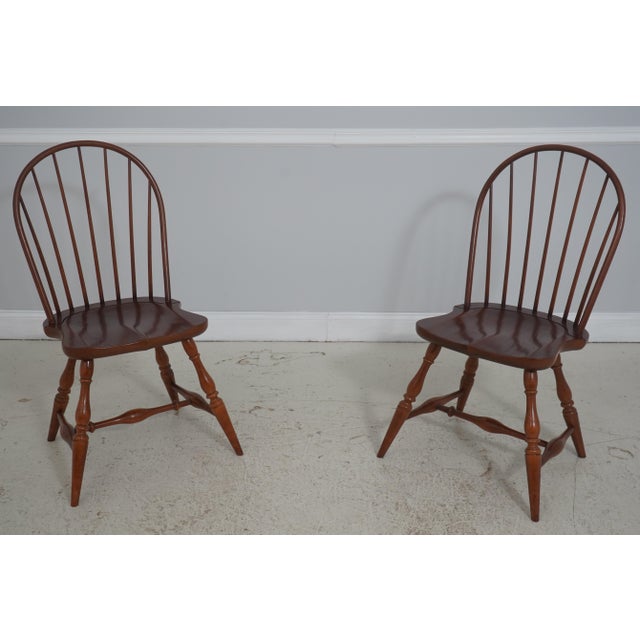 Set of 6 Frederick Duckloe Loop Back Windsor Dining Room Chairs For Sale - Image 13 of 18