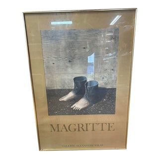 1960s Rene Magritte Surrealism Gray Framed Galerie Alexandre Iolas For Sale