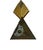 Geometric Brass Pyramid Wall Lights by Baulmann, 1970s, Set of 2 For Sale - Image 10 of 14