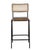 Matthew Izzo Home Modena Iron, Leather & Bamboo Cane Counter Stool For Sale In New York - Image 6 of 6