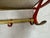 1950s Vintage Brass and Red Lacquer Coat Rack, 1950s For Sale - Image 5 of 10