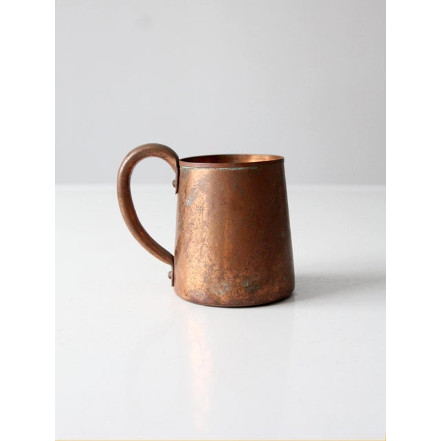 Vintage Copper Mug With Riveted Handle For Sale - Image 4 of 10