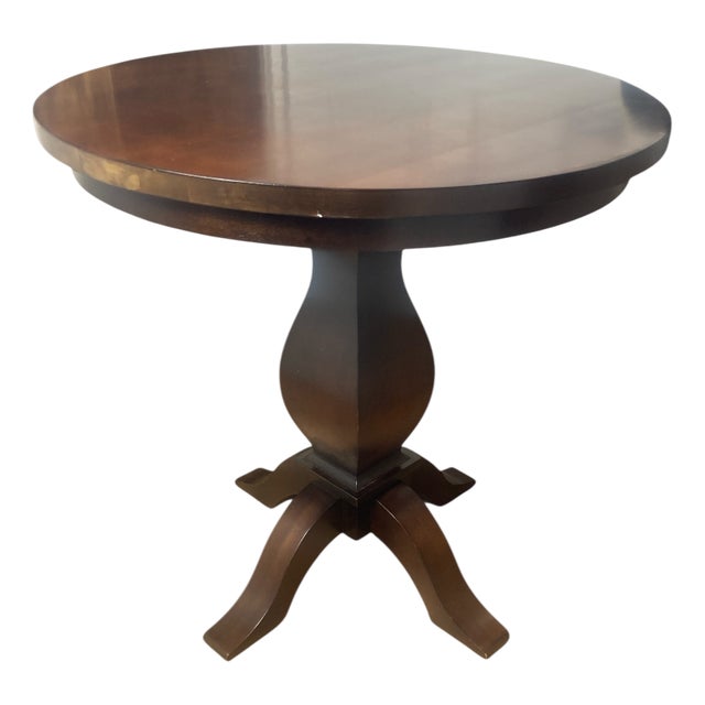 Circular Mahogany Pedestal Table with Baluster Style Centre Stand, 1999 For Sale