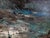 Large Signed Mid-Century Modern Harbor Scene Oil Painting, Palette Knife Maritime Cityscape For Sale In Los Angeles - Image 6 of 9