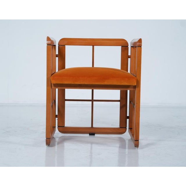 Mid-Century Modern Armchairs by Franco Poldarreti Caccia Alla Volpe, 1980s, Set of 4 For Sale - Image 3 of 18