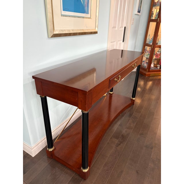 1990s 1990s Ethan Allen Neoclassical Medallion Console For Sale - Image 5 of 13
