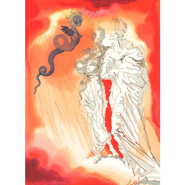 Original engraving from Salvador Dalí’s "The Divine Comedy" published by Editions d’Art Les Heures Claires, Paris, in...