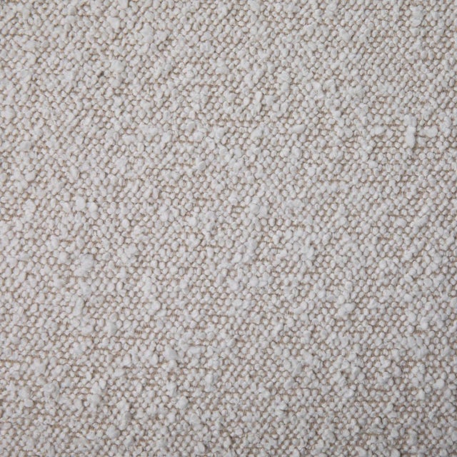 2020s Snow Boucle Upholstered Bench For Sale - Image 5 of 6