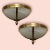 Large marbled glass sconces set of 2 by zonca voghera italy. marbled glass shades. brass fittings. height 25 cm. width 40...
