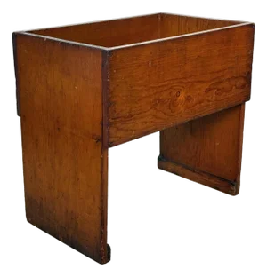 Antique Farmhouse Pine Bread Dough Box Trough Stand - 24"