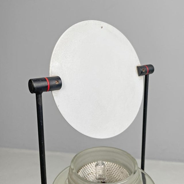 Italian Modern Black and White Metal Table Lamp with Directional Light, 1980s For Sale - Image 11 of 18