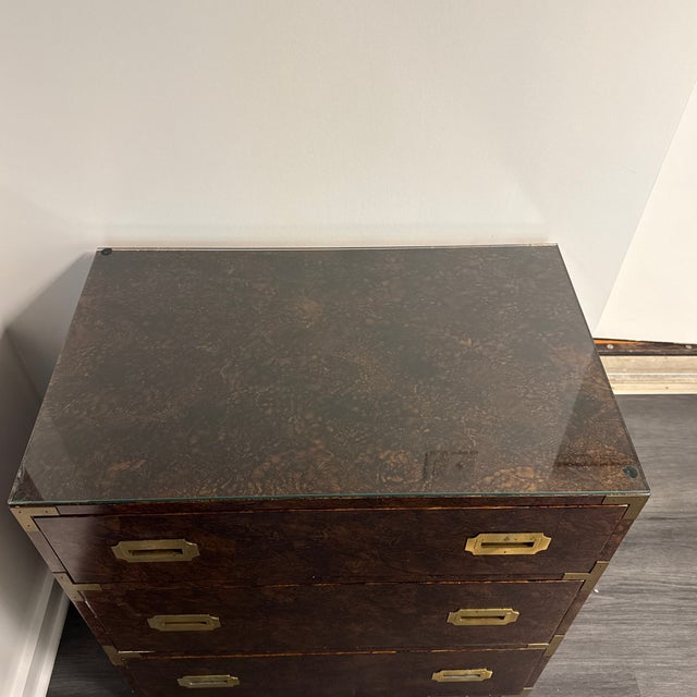 Vintage Campaign Style Dresser For Sale - Image 6 of 8