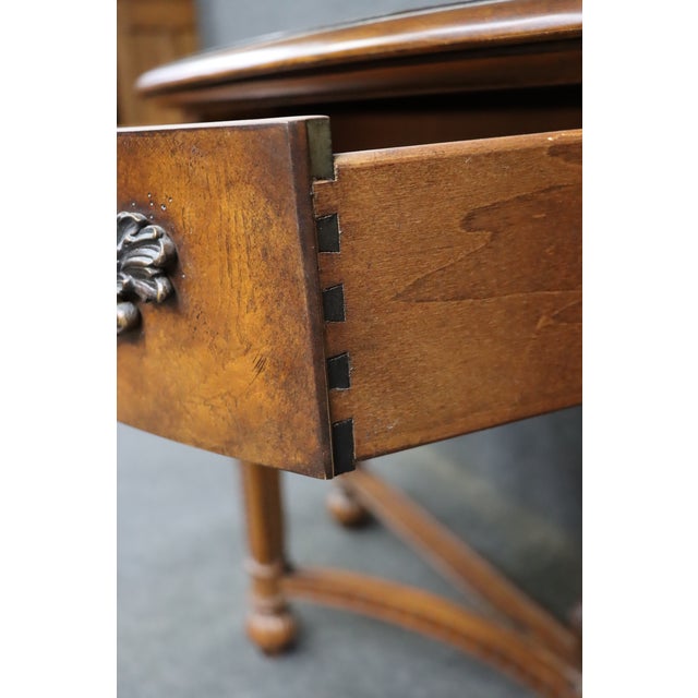 Drexel Heritage Cherry and Walnut Console Table For Sale - Image 17 of 17