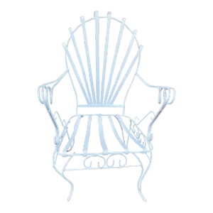 Vintage Forged Iron French Garden Chair