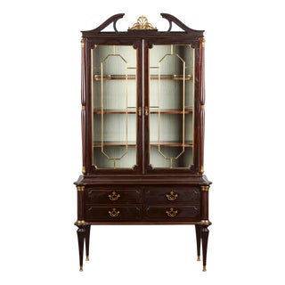 Mid 20th Century Furred Display Cabinet For Sale