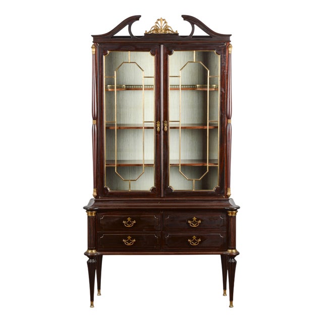 Mid 20th Century Furred Display Cabinet For Sale