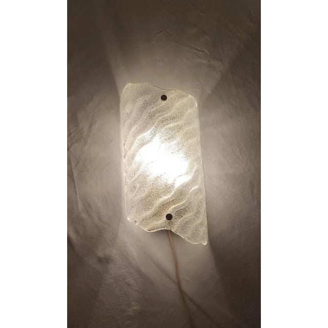 Vintage Italian Murano Crystal Wall Light, 1980s For Sale - Image 11 of 12