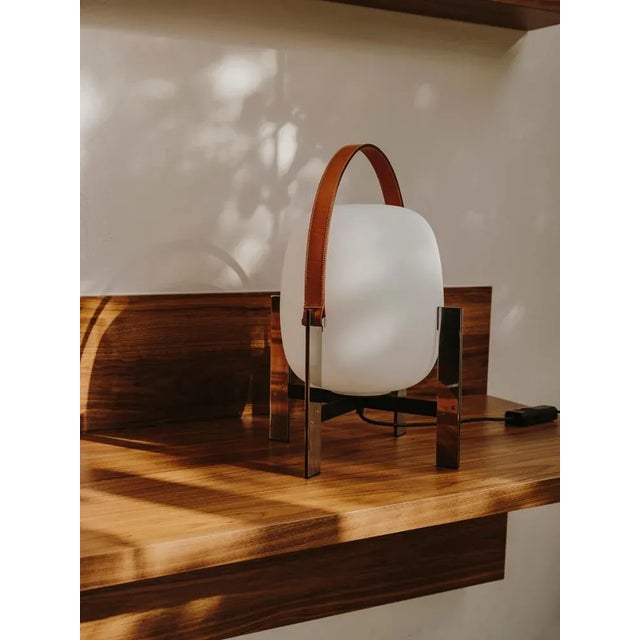 Metal Metal Basket Table Lamp by Miguel Milá For Sale - Image 7 of 9