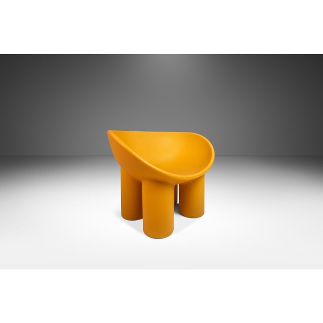 Mustard Set of 2 Junior-Sized "Roly Poly" Plastic Molded Chairs Attributed to Faye Toogood for Driade, Italy, Circa 2010s For Sale - Image 8 of 12