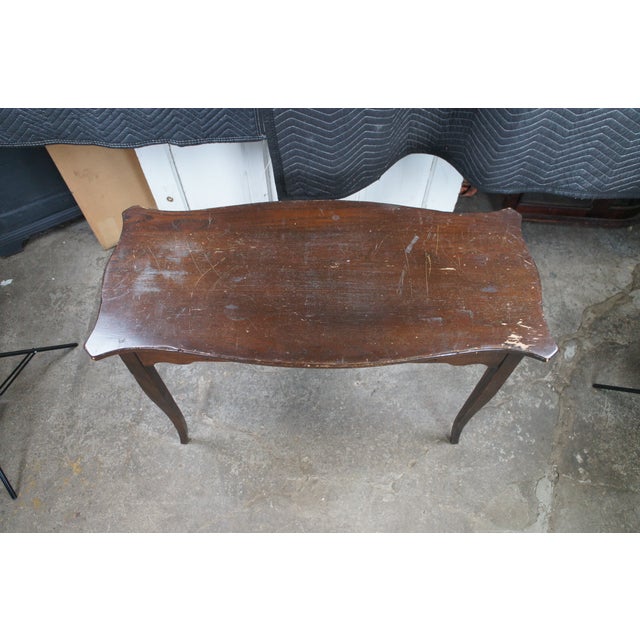 18th Century Style French Country Oak Sofa Console Hall Table W/ Drawer For Sale - Image 4 of 13