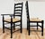 Farmhouse Maitland-Smith Style Black Ladderback Rush Seat Dining Chairs, S/6 For Sale - Image 3 of 12
