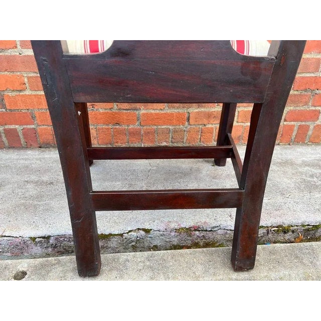 18th Century 18th Century Pair of English Antique Chippendale Style Mahogany Side Chairs For Sale - Image 5 of 13