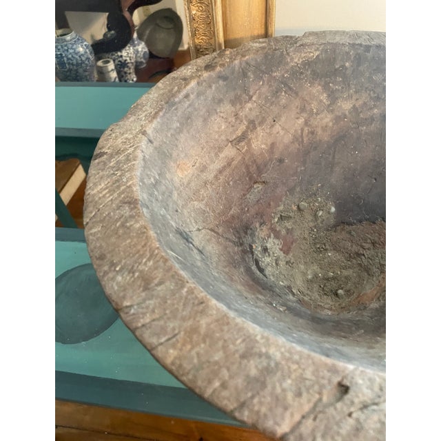 Early 19th Century Early 19th Century Primitive Tribal Ceremonial or Feasting Bowl For Sale - Image 5 of 9