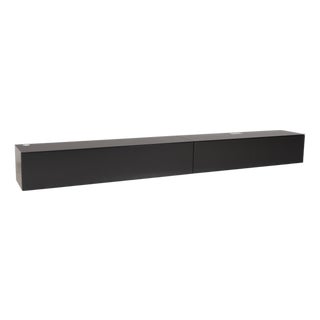 3900 Sideboard in Black Wood and Anthracite Glass from Contur For Sale