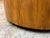 Wood West Elm Round Upholstered Storage Ottoman For Sale - Image 7 of 12