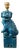 Vintage Turquoise Ceramic Foo Dog Table Lamp, 1960s For Sale