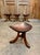Adolf Loos 1950s Vintage Sculpted Mahogany Tripod Stools After Adolf Loos - Set of 4 For Sale - Image 4 of 10