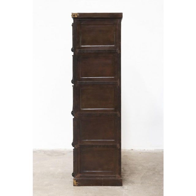 Mid-Century Industrial Steel 15-Tier Cabinet, Italy, 1950s For Sale - Image 6 of 18