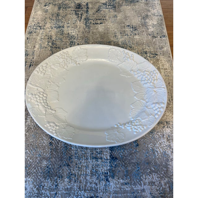 Large Oval Italian made, with fruit relief around the entire platter, a gorgeous statement piece for the Holidays or...