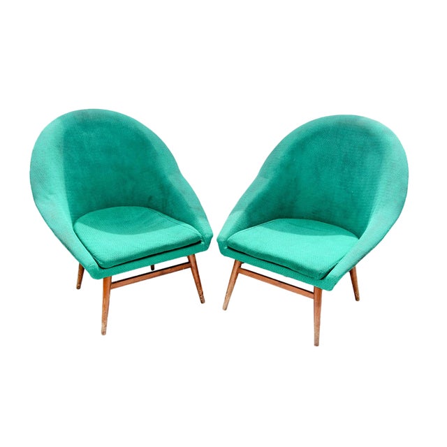 Set of Scandinavian Style Armchairs, 1970s For Sale